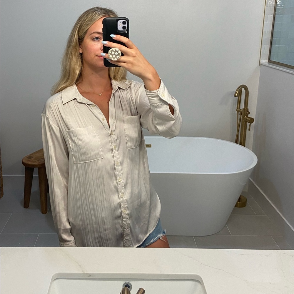 Small Anthropologie blouse button down